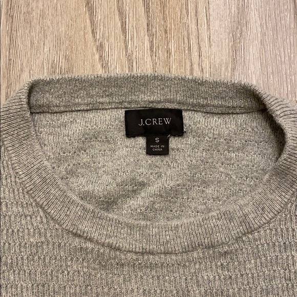 J Crew Cotton Thermal Knit Crewneck Sweater - Picture 2 of 4